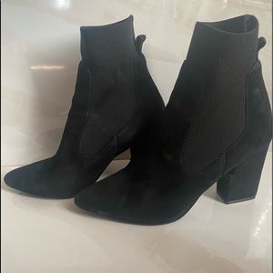 Steve Madden- black sock booties